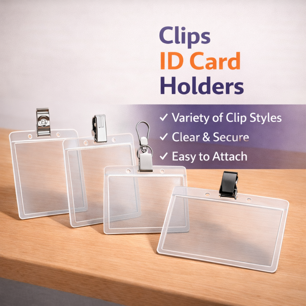 Clips ID Card Holder