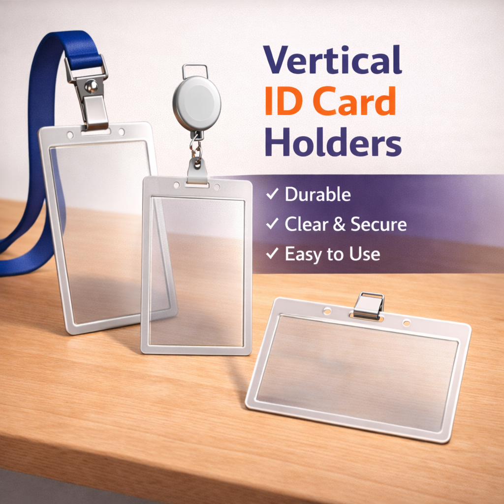 Vertical ID Card Holder