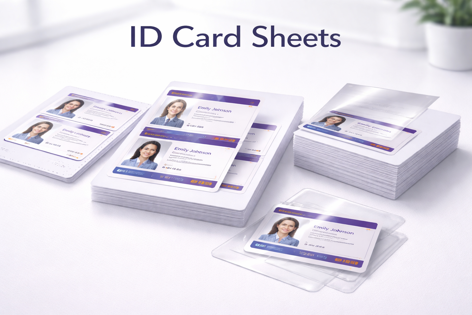  Premium ID Card Sheets for Professional Printing