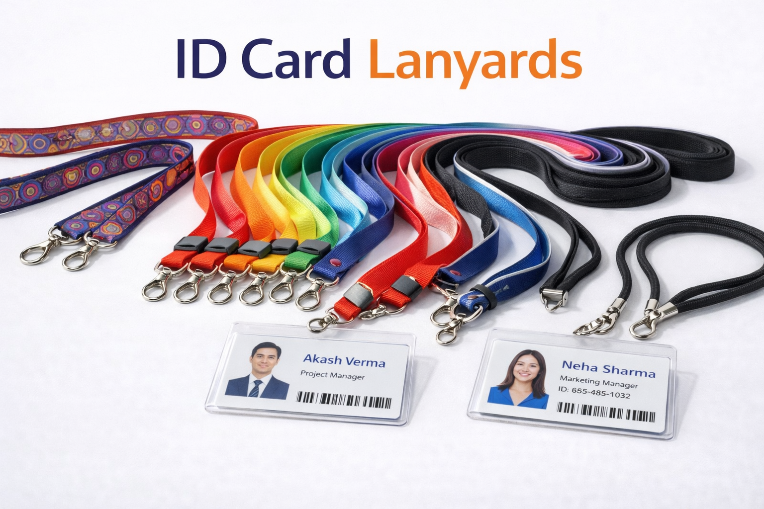 Custom Printed ID Card Lanyards for Branding & Daily Use